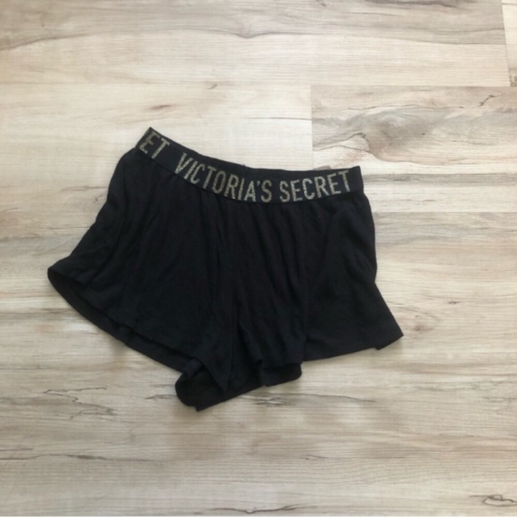 Victoria’s Secret Ribbed Knit Lounge Shorts with Sparkle Band - Picture 2 of 3